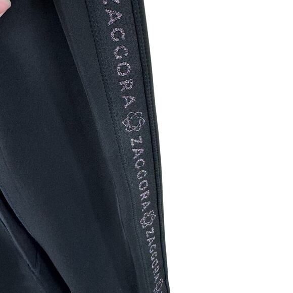 Zaggora London Hot Pants Black Neoprene Yoga Workout Leggings Thermal Fit Size 2 - Picture 3 of 8